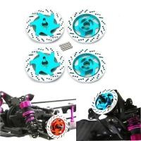 ราคา 4PCs โลหะเบรคแผ่นดิสก์ล้อขอบกล่องโลหะ hex อะแดปเตอร์สําหรับ 1 10 Sakura D4 racing on road RC รถอะไหล่ (54457188790)