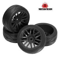 ราคา 4PCS 65 27 มม 1 10 RC Racing ยางและขอบล้อ Hub 12 มม Hex สําหรับ 1 10 RC บนแผนที่รถ Tamiya TT01 TT02 XV01 XV02 PTG 2 TA06 HSP HPI Kyosho (50160177490)