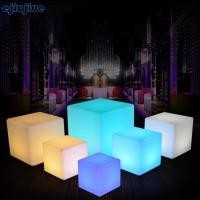 ราคา Cc เรืองแสงสแควร์สตูลไฟ LED สําหรับเก้าอี้ที่นั่งกันน้ําชาร์จเก้าอี้นั่งสตูลอเนกประสงค์ Ligh (43518809313)