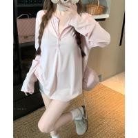 ราคา BANKO กันแดดเสื้อแขนยาวสีชมพู สำหรับผู้หญิง สไตล์เกาหลีฤดูใบไม้ผลิ สวมใส่สบาย (52555735003)