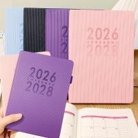 ราคา Work School Travel Planner 2026 2028 ปกหนังเทียม วาระรายสัปดาห์รายเดือนสมุดบันทึกกระเป๋าเค้าโครงภาษาอังกฤษ 180 หน้า 4 สีออแกไนเซอร์ (54709605168)