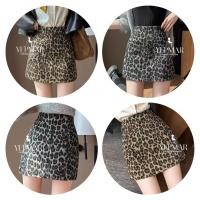 ราคา พร้อมส่ง กระโปรงสั้นลายเสือดาว กระโปรงทรงเอสายฝอ ทรงแคบ เอวสูง รัดรูปเซ็กซี่ แฟชั่นผู้หญิงเกาหลี Lady Women (42225308377)