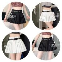 ราคา กระโปรงทรงเอ กระโปรงสาวอวบ มีชับใน สีพื้น กระโปรงสั้น Clothing Lady (41625308960)