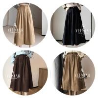 ราคา พร้อมส่ง กระโปรงยาว ลูกฟูก เอวสม็อคหลัง เนื้อผ้านุ่มนิ่ม ใส่สบาย แมทซ์ลุคง่าย รุ่นกระดุมหน้า ทรงบาน สไตล์เกาหลี (28843237717)