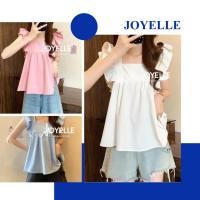 ราคา Kaekai พร้อมส่ง เสื้อแขนกุด คอเหลี่ยม ทรงแขนระบาย ดีเทลสม็อคหลังแต่งผูกโบว์ น่ารักมาก แฟชั่นสาวสไตล์เกาหลี (53950927036)