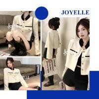 ราคา พร้อมส่ง เสื้อคลุม คาร์ดิแกน แขนยาว ผ้าไหมพรม คอจีน งานกระดุมทอง แฟชั่น ผู้หญิง Clothing Women (40775321944)