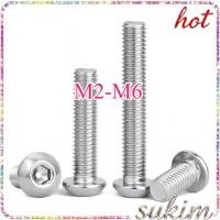 ราคา หัวจมกลม น็อต สกรู Button Head Hexagon Socket Machine Screw สแตนเลส316 M2 M2 5 M3 M4 M5 M6 SUKIM 1 (47705779581)