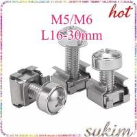 ราคา 304 สกรูตู้สแตนเลส snap nut มงกุฎสกรู snap switch ตู้เครือข่ายเซิร์ฟเวอร์ M5 M6 SUKIM 1 (55556490672)