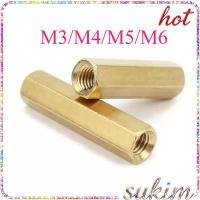 ราคา ข้อต่อสตัด หัวน็อตยาว ตัวเมียยาว ทองเหลือง M3 M4 M5 M6 SUKIM 1 (41928702245)