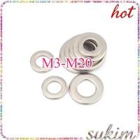 ราคา แหวนอีแปะ แหวนรอง น็อตสกรู Flat Washer Screw ชุบนิกเกิล M3 M4 M5 M6 M8 M10 M12 M14 M16 M20 SUKIM 1 (55055770556)