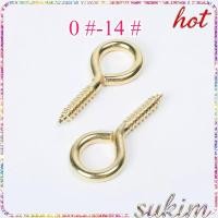 ราคา สกรูเกลียวปล่อย แบบตะขอ ตัว C แบบห่วง ตัว O ทองเหลือง 0 14 SUKIM 1 (46805973507)