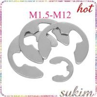 ราคา แหวนตัวอี แหวนล็อกตัวอี แหวนเกือกม้า ชุบนิกเกิล M1 5 M12 SUKIM 1 (48256261970)