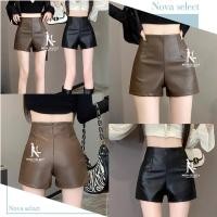 ราคา พร้อมส่ง กางเกงหนัง ขาสั้น รัดรูป เอวสูง แฟชั่นสไตล์สาวเท่ เสื้อผ้า Clothing (40119400901)