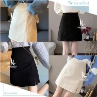 ราคา พร้อมส่งจากไทย กระโปรงลูกฟูก ผ่าข้างทรงเอสุดฮิต กระโปรงเอว Clothing Lady (29642158668)
