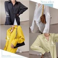 ราคา เสื้อเชิ้ตแขนยาวลายริ้ว รุ่นหน้าสั้นหลังยาว สไตล์เกาหลี เรียบง่าย ผ้าซาตินลื่น สำหรับสาวออฟฟิศ ผ้าดีใส่สบาย (57350839348)