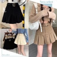 ราคา พร้อมส่ง กระโปรงเทนนิส ผ้าลูกฟูก แถมเข็มขัด มีซับใน แฟชั่นสไตล์สาวเกาหลี Clothing Women (42114474716)