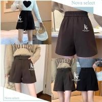 ราคา กางเกงขาสั้น เอวสูง ผ้าฝ้ายคัตตอล ทรงลุงสไตล์วินเทจ ผ้าไม่ยืดไม่สม๊อค รุ่นกระดุมหน้า Clothing เสื้อผ้า (40314089435)