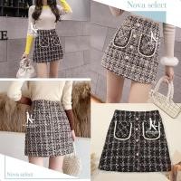 ราคา พร้อมส่ง กระโปรงไหมพรม ผ้าทวิส ชุดกระโปรงผู้หญิง แฟชั่นเกาหลี กระโปรงทำงาน ทรงเอ มีซับใน ทรงสวย Clothing Women (42313887750)