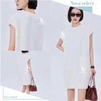 ราคา พร้อมส่ง เดรสเกาหลี แขนสั้น น่ารัก คอกลม ผ้านุ่มนิ่มใส่สบายใส่ได้กับทุกโอกาส แฟชั่นสำหรับผู้หญิง (27537518040)