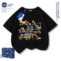 ราคา เสื้อยืดเด็ก ผ้าฝ้ายนุ่ม ไซส์ใหญ่ ลายรถบรรทุกสุดเท่ ระบายอากาศดี ส่งด่วน 1 วัน (40702167552)