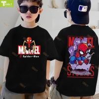 ราคา blokees marvel ร้าน Kids T เสื้อเด็ก ผลิตจากผ้าฝ้าย 100 พิมพ์ลาย spider man เหมาะ เด็กผู้ชาย และ เด็กผู้หญิง (57953826129)