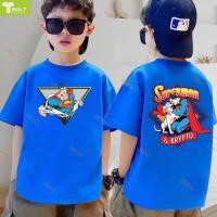 ราคา ร้าน Kids T เกาหลี dc comics เสื้อเด็ก ผลิตจากผ้าฝ้าย 100 พิมพ์ลาย superman เหมาะ เด็กผู้ชาย และ เด็กผู้หญิง (57653874373)