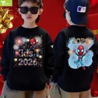 ราคา จีน เด็ก อปีใหม่ เสื้อสเวตเชิ้ต ผลิตจากผ้าฝ้าย พิมพ์ลาย spider man ผลิตโดยร้าน Kids T เหมาะ เด็กผู้ชาย และ เด็กผู้หญิง (53404115209)