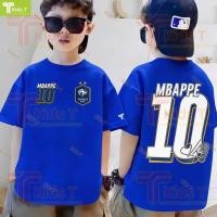 ราคา ฟุตบอลโลก เสื้อเด็ก ผ้าเทคโนโลยี sorona จากอเมริกา รุ่นแบบของทีมชาติฝรั่งเศส เอ็มบัปเป้ เหมาะ เด็กผู้ชาย และ เด็กผู้หญิง (48808741783)
