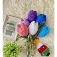 ราคา ดอกทิวลิปไหมพรม งานแฮนด์เมด Diy สําหรับของขวัญในทุกโอกาศ (20194751231)