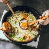 ราคา ใหม่ Ramen ช้อนซุปสไตล์ Ajiyaki Ramen ช้อนหลุมร้านอาหาร Nanmu Kamedhameha ช้อนหม้อไฟรั่วช้อนซุป (42620597030)