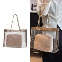 ราคา กระเป๋าสะพายข้าง 여성 PVC ความจุมาก ใช้ได้กับทุกชุด (52509462364)