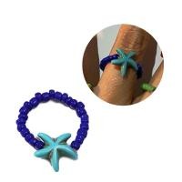 ราคา เป็น ทําด้วยมือลูกปัดแหวนที่มีสีสันข้าวลูกปัดแหวนซ้อนแหวนปลาดาวลูกปัดแหวน โบโฮ ลูกปัดแหวนเครื่องประดับ (56307312003)