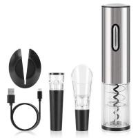 ราคา Be 4 in 1 ที่เปิดขวดไวน์แดงไฟฟ้า เกลียวอัตโนมัติ เครื่องตัดฟอยล์ สาย USB อุปกรณ์ครัว (54107939821)