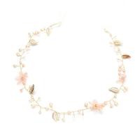 ราคา Be ที่คาดผมเจ้าสาวดอกไม้สะดุดตามุกสีชมพู Tiara เครื่องประดับ Headpiece งานแต่งงาน (45757336695)