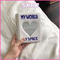 ราคา SHAR Photocard Holder 64 Pockets Love Heart Photo Album Mini Hollow PVC Photo Holder Men (53458984902)