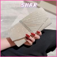 ราคา SHAR กระเป๋าคลัทช์เลื่อม กระเป๋าราตรีกลิตเตอร์โซ่ กระเป๋าหรูหรางานแต่งงาน (52459866726)