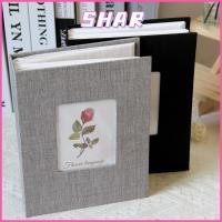 ราคา SHAR อัลบั้มสมุดภาพขนาดใหญ่ ปกผ้าลินิน 200 กระเป๋าอัลบั้มรูป DIY Writable 4x6 รูปถ่ายเก็บเด็ก Growth (44510186239)