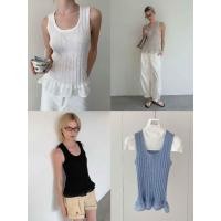 ราคา INBYIN เสื้อกล้ามแขนกุดผ้าร่องระบายช่วงปลาย SWEET RIB TOP M8069 (41280243162)