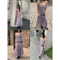 ราคา INBYIN ชุดเดรสสายเดี่ยวยาวลายสก็อต MISTY PLAID DRESS I3667 (50409846922)
