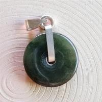 ราคา จี้เงินแท้เลี่ยมหยกโดนัทหรือปี่ดิส Green Jadeite ดึงดูดพลังที่สามารถช่วยกระตุ้นโชคลาภ (44554790963)