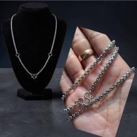 ราคา สร้อยคอสำหรับห้อยพระ 3 องค์ สแตนเลสแท้ Stainless Steel ลายผ่าหวาย ยาว 25 นิ้วสวมหัวได้ (28844785398)