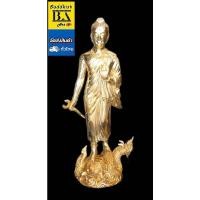 ราคา พระพรหม ท้าวมหาพรหมชินนะบัญชะระ เท้าขวาเหยียบเต่า ท้ายซ้ายเหยีบพญานาค เนื้อทองเหลืองขัดเงา ขนาดความสูง 24 นิ้ว (20639451811)