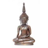 ราคา พระบูชา พระพุทธรูปเชียงรุ้ง หน้าตัก 9 นิ้วเนื้อโลหะสนิมแดง หน้ายิ้มอิ่มบุญ (19938770237)