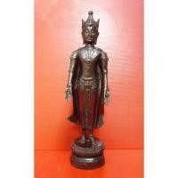 ราคา พระพุทธรูป ปางเปิดโลก รับทรัพย์ รุ่น ๑ เนื้อโลหะ ผิวมันปู ขนาดตั้งบูชา ความสูงองค์พระ 14 นิ้ว (2238408798)
