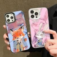ราคา สําหรับ iPhone AIR 7 8 Plus X XR XS Max Zootopia คู่น่ารักพิมพ์ Matte เคสโทรศัพท์กันกระแทก (53952390833)