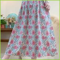 ราคา กระโปรงยาวลายดอกเอวสูง สไตล์Aคำ เนื้อผ้าโพลีเอสเตอร์นุ่มลื่น ใส่กระชับสัดส่วน 2025 Spring (26534600204)
