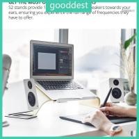 ราคา GOO ขาตั้งลําโพงเดสก์ท็อปวงเล็บโลหะลําโพงคอมพิวเตอร์ขาตั้งเอียงผู้ถือ Disply ชั้นวางสําหรับ Kanto s YU4 Active ลําโพง (47956596545)