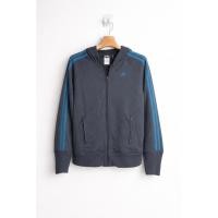 ราคา Adidas Zip Hoodie สีเทาแถบฟ้า มือสอง (44956688747)