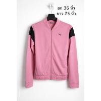 ราคา Puma เสื้อแจ็คเก็ตออกกำลังกาย สีชมพู มือสอง (52607891885)
