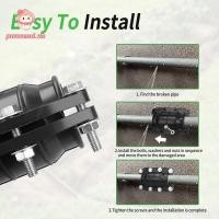 ราคา แคลมป์ซ่อม PWSSSSEND แคลมป์ท่อน้ําสากลฉุกเฉิน เครื่องปิดผนึกการรั่วไหลของท่อเหล็กที่ทนทานขนาด 3 4 นิ้วแบบมืออาชีพ (54859140123)